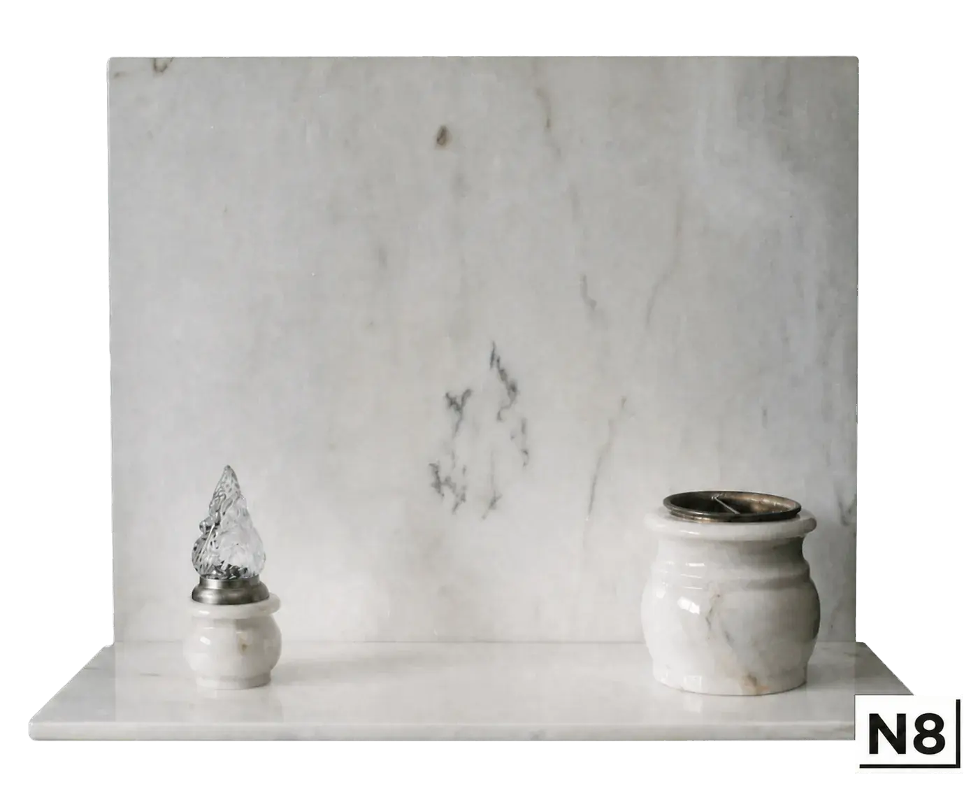 Lapide Rosa Chiaro con vaso tornito — Rosa Chiaro